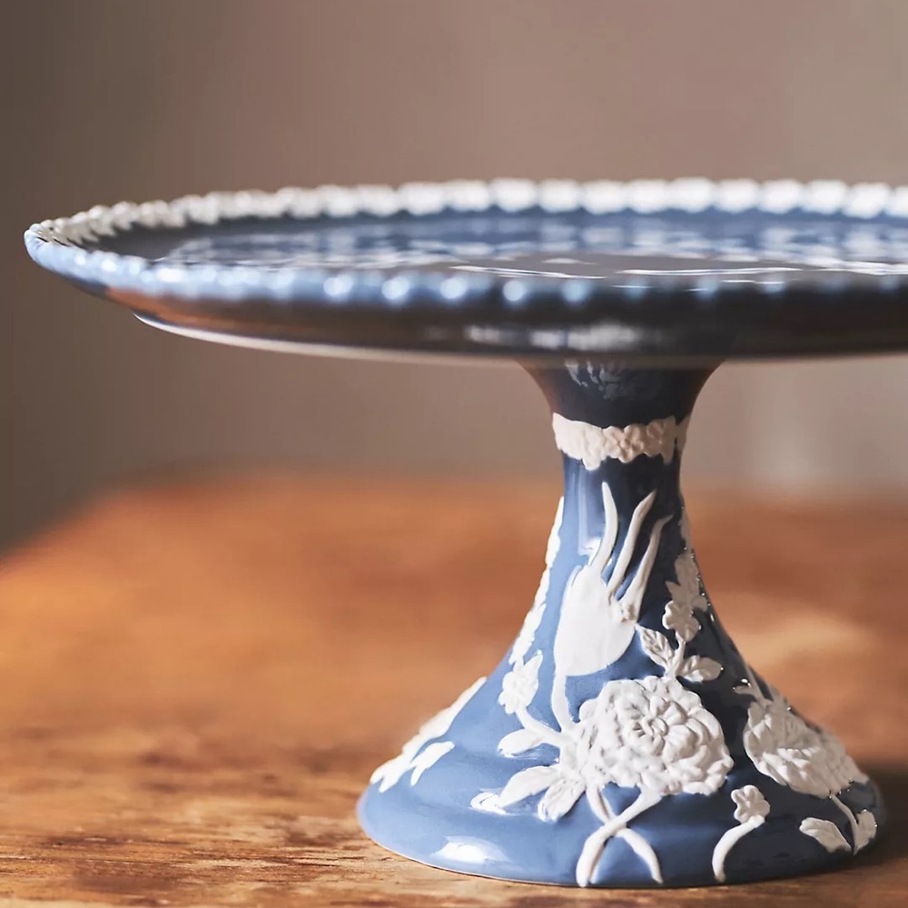 Anthropologie Turkuaz Kitchen Posy Cake Stand